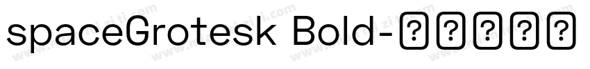 spaceGrotesk Bold字体转换